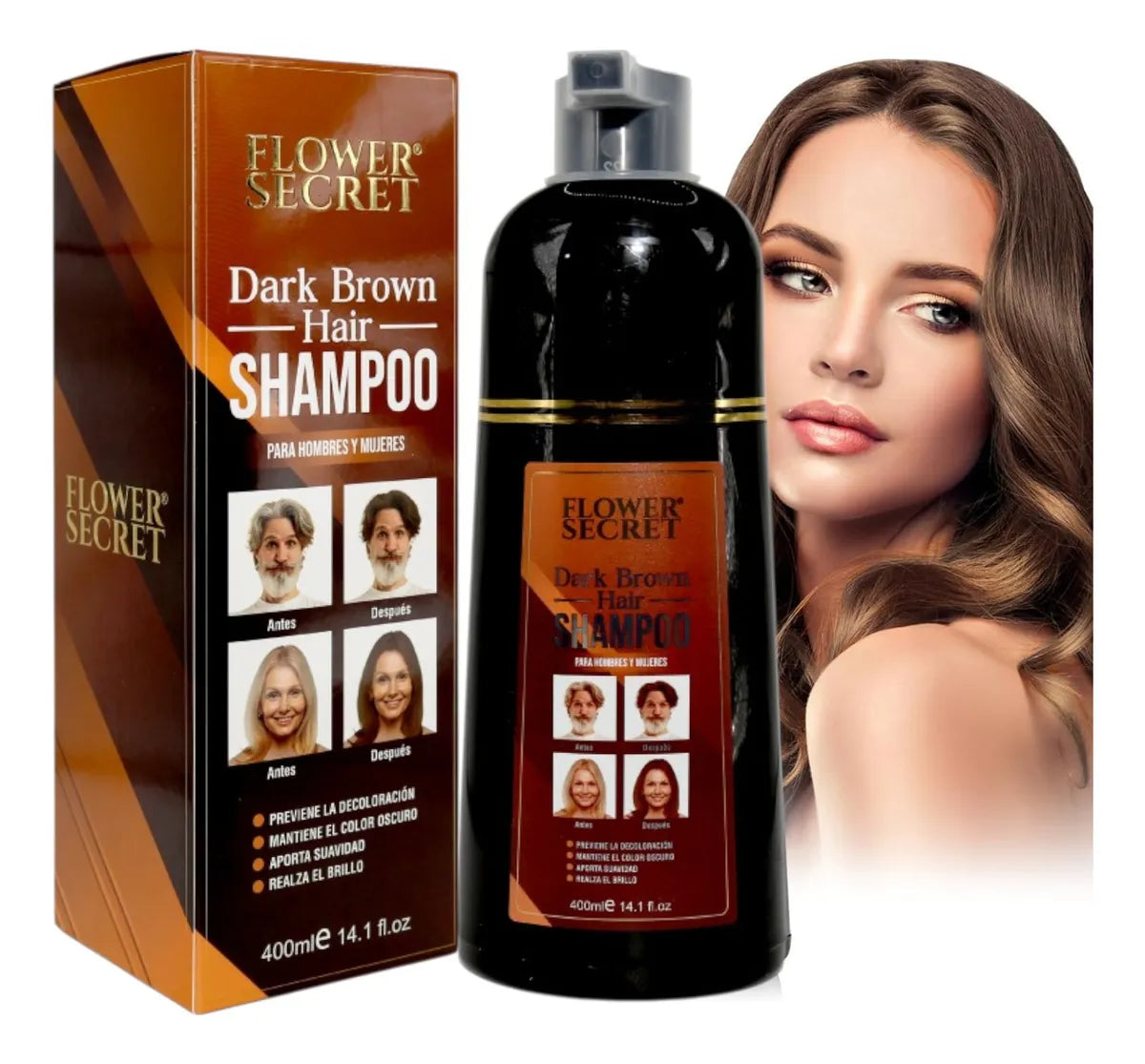 SHAMPOO PINTA CANAS FLOWER SECRET 400 ML